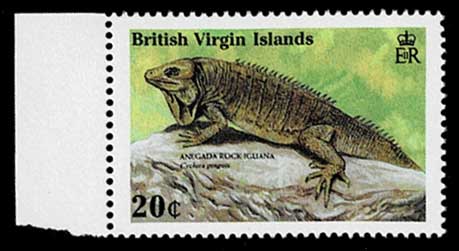 1988年 海洋生物 切手4種セット イギリス領ヴァージン諸島発行