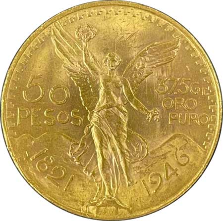 メキシコ 勝利の女神 50ペソ金貨 1946年 | コイン・紙幣,外国貨幣