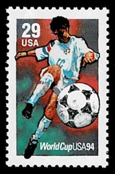 1994年 サッカー FIFAワールドカップ 切手3種セット アメリカ合衆国