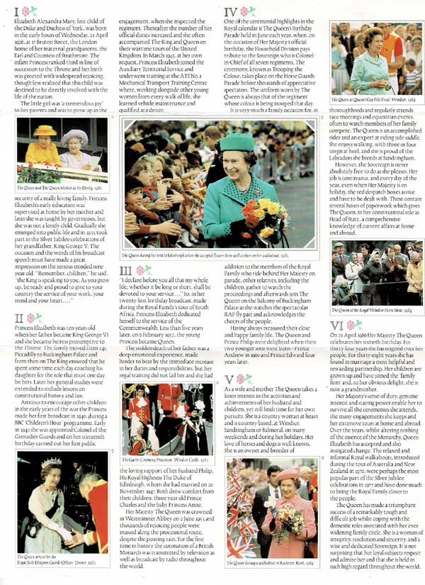 エリザベス女王60歳誕生日記念切手 4種セット タトウ付き イギリス発行