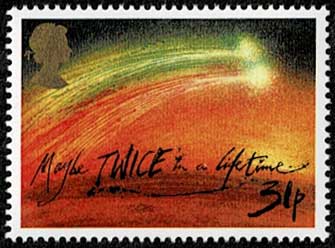 ハレー彗星記念切手 4種セット タトウ付き イギリス発行 | 切手