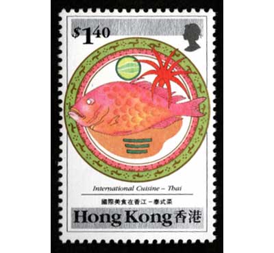 2002 外国切手 香港 1990年 世界の料理 グルメ  和食 等6種完 2002 外国切手 香港 1990年 世界の料理 グルメ 和食 等6種完