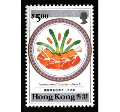 2002 外国切手 香港 1990年 世界の料理 グルメ  和食 等6種完 2002 外国切手 香港 1990年 世界の料理 グルメ 和食 等6種完