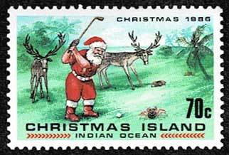 クリスマス切手5種セット クリスマス島発行 | 切手,オセアニア