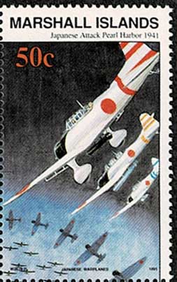 第二次世界大戦シリーズ 真珠湾攻撃（1941） 切手田型