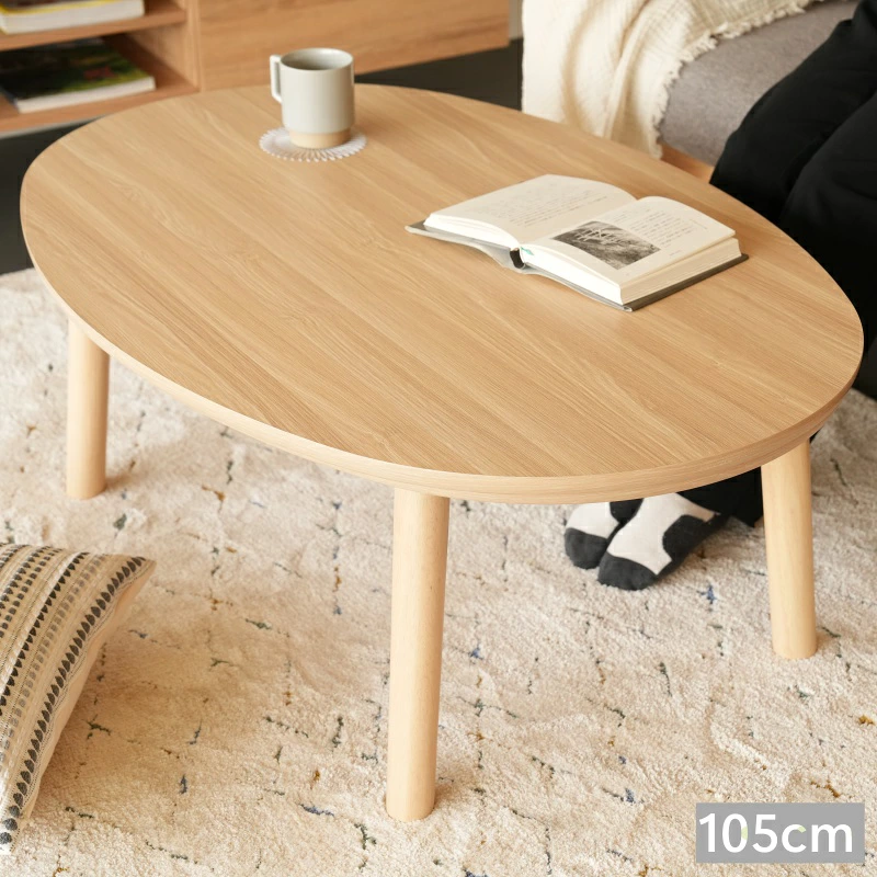 こたつ 楕円形 テーブル オーバル型 家具調 105 こたつ コタツ <br