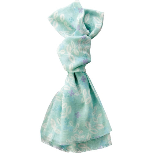 綿ストール　アイビーフラワー