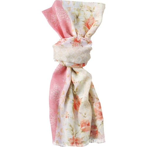 綿ストール　バラの花束　オフ