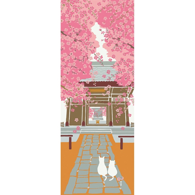 絵てぬぐい　桜日和
