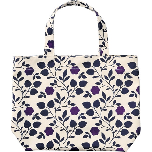 帆布トート大　花リーフ