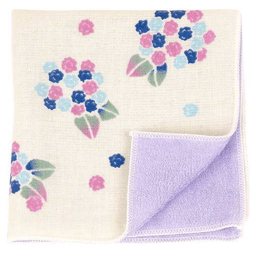 和たおるセミウォッシュ　あじさい金平糖　ムラサキ