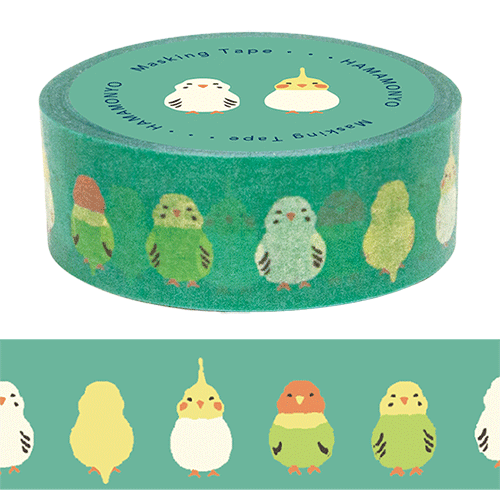 インコ マスキングテープ☘️インコグッズ☘️No.121-A セキセイインコ