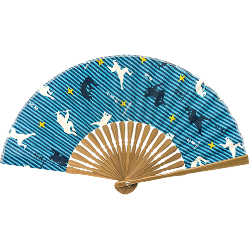 てぬぐい扇子　ＮＩＮＪＡ