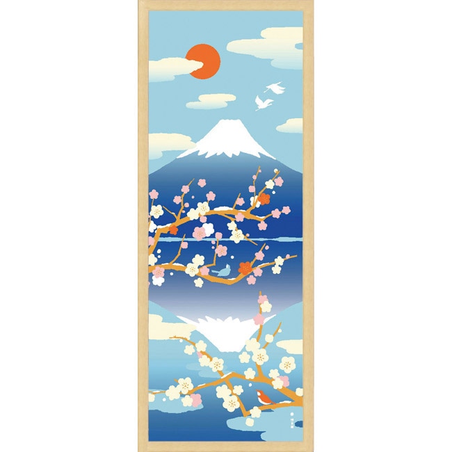 越後桐 手ぬぐい額 天然木 新潟県産 桐 額 アート インテリア