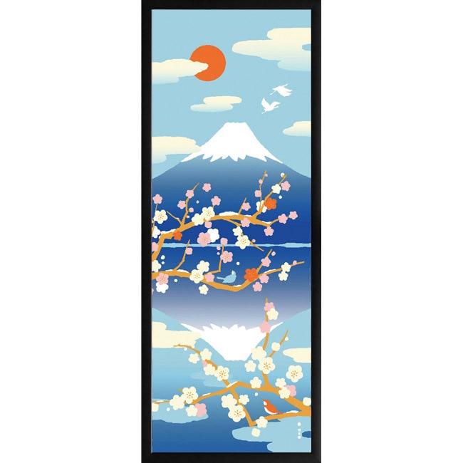 てぬぐい額　大　黒