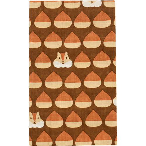 てぬぐい　リスのかくれんぼ