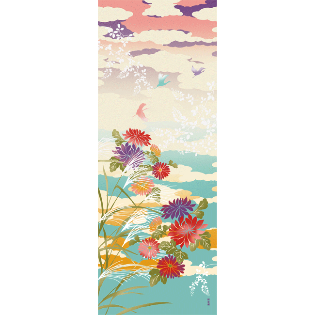 絵てぬぐい　秋の夢