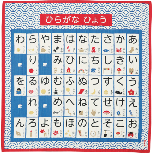 絵小布　ひらがなひょう