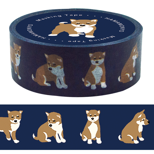 マスキングテープ　豆柴大好き