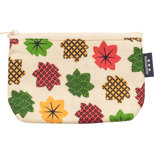 豆ポーチ　色めき紅葉