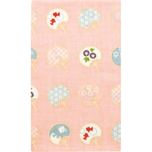 【在庫限りで終了】てぬぐい　うちわ乙女