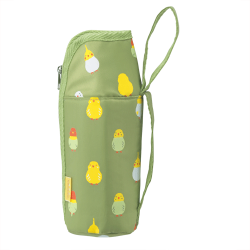 ペットボトルケース　インコ並べ