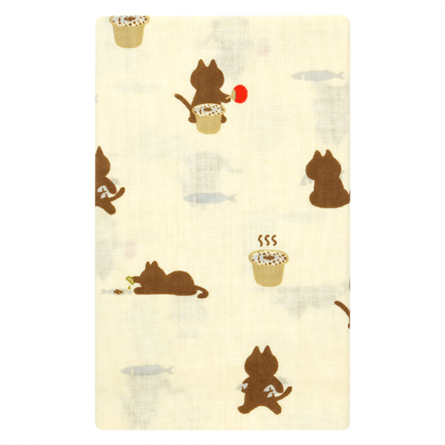 てぬぐい　サンマねこ