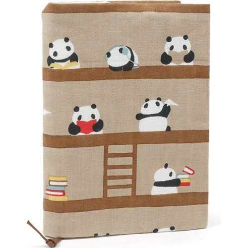 文庫本カバー　パンダの図書館