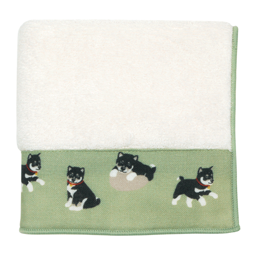 Tenuguiたおる　黒柴くん