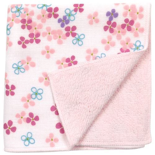 和たおるセミウォッシュ　あじさい模様　パールピンク