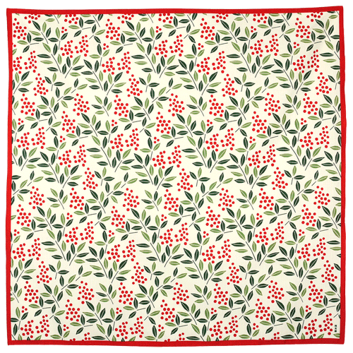 大布　南天づくし　アカ