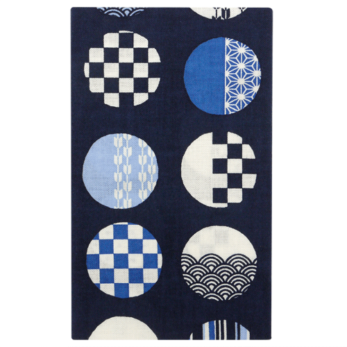 てぬぐい　大玉文様