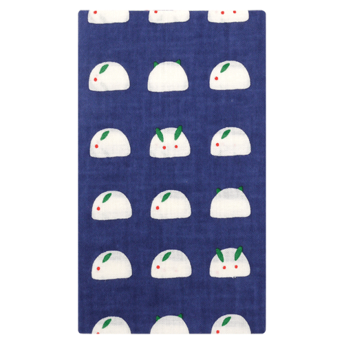 てぬぐい　雪うさぎならべ