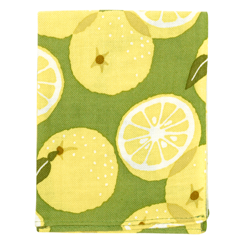 てぬぐいのはんかち　採れたて柚子