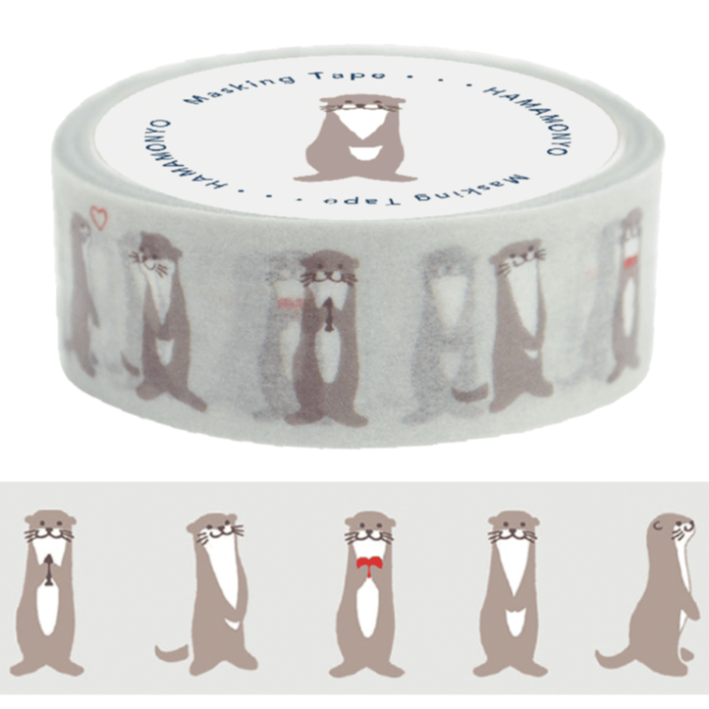 マスキングテープ　愛しカワウソ