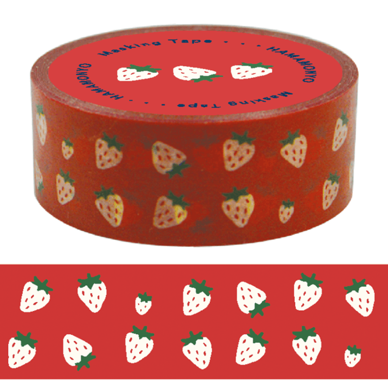 マスキングテープ　豆まめいちご