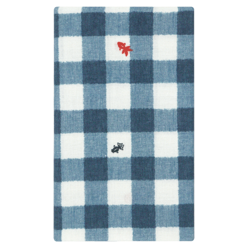 てぬぐい　格子金魚