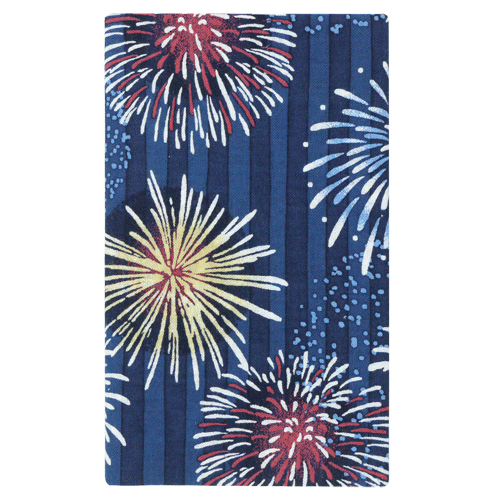 てぬぐい　夏色花火