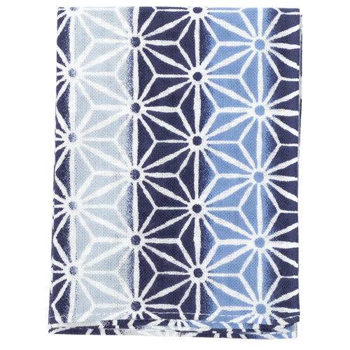 てぬぐいのはんかち　麻の葉縞