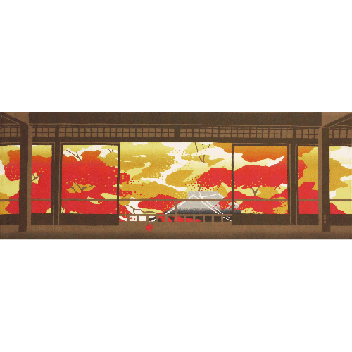 絵てぬぐい　秋満ちる