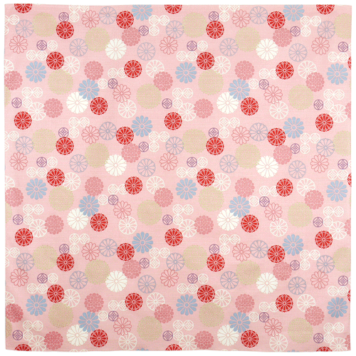 FUROSHIKIクロス　七宝姫菊　ピンク