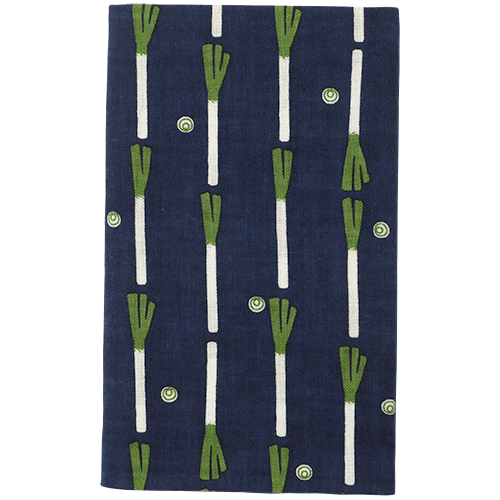 てぬぐい　白ネギ縞