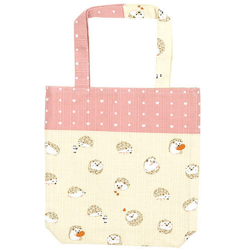 おさんぽトート　和みハリネズミ　ピンク