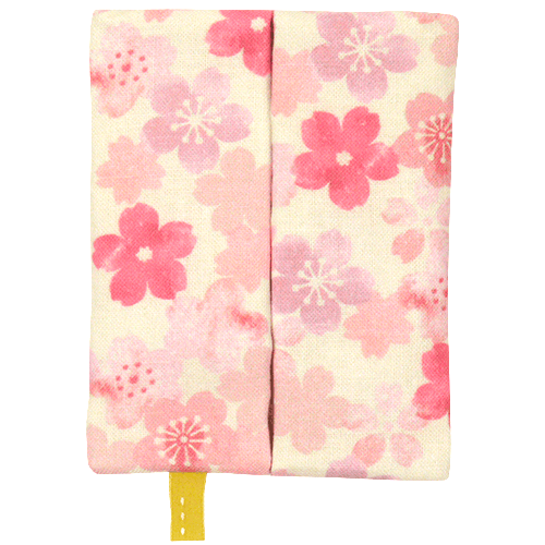 ティッシュケース　水彩さくら