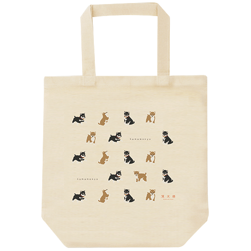 ナチュラルエコトート　豆柴と黒柴