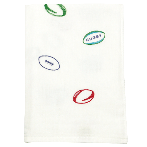 和たおるバスタオル　ラグビーボール
