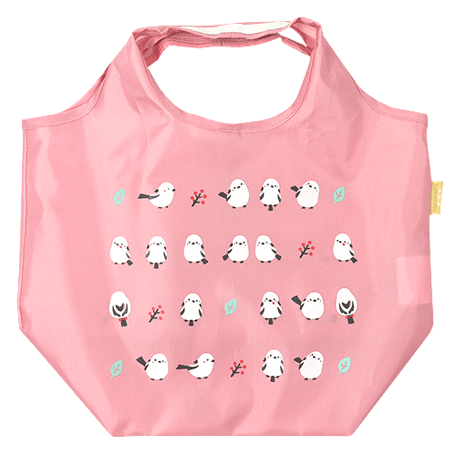 エコトート小　ちゃんこいシマエナガ　ピンク