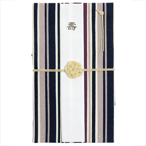 てぬぐいのはんかち　金封　兼用　やたら縞