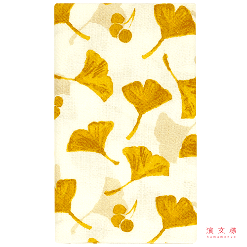 てぬぐい　銀杏ひらひら