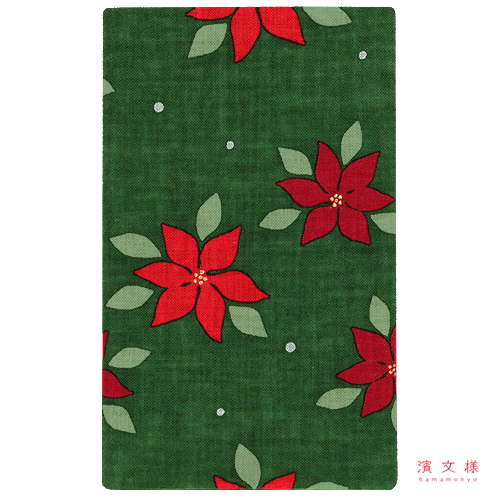 てぬぐい　聖ポインセチア